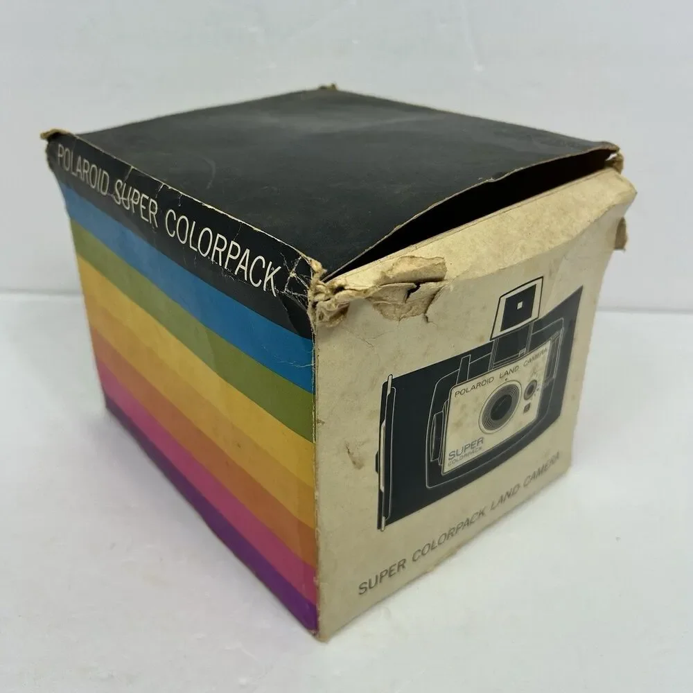 Polaroid Colorpack Land Camera Vintage 1970s W/ Box Manual Original Paperwork